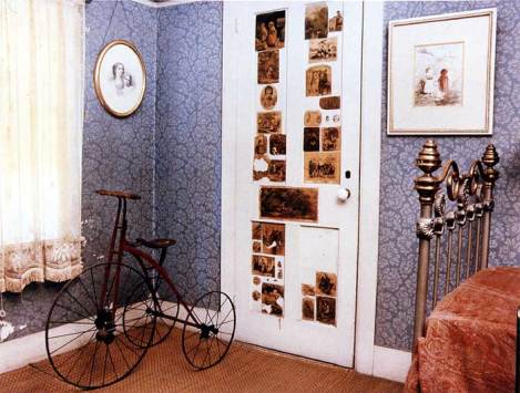 The corner of Gib's room at The Evergreens