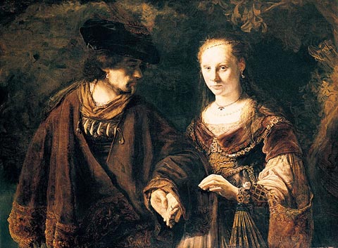 ''The Betrothal', c.1640-50', by School of Rembrandt 